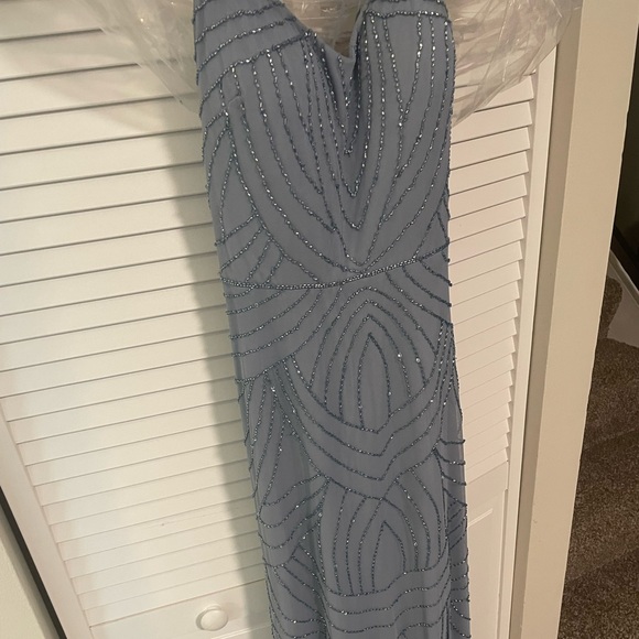 Adrianna Papell Platinum Bridesmaid Dress/ Prom Dress - Picture 4 of 4